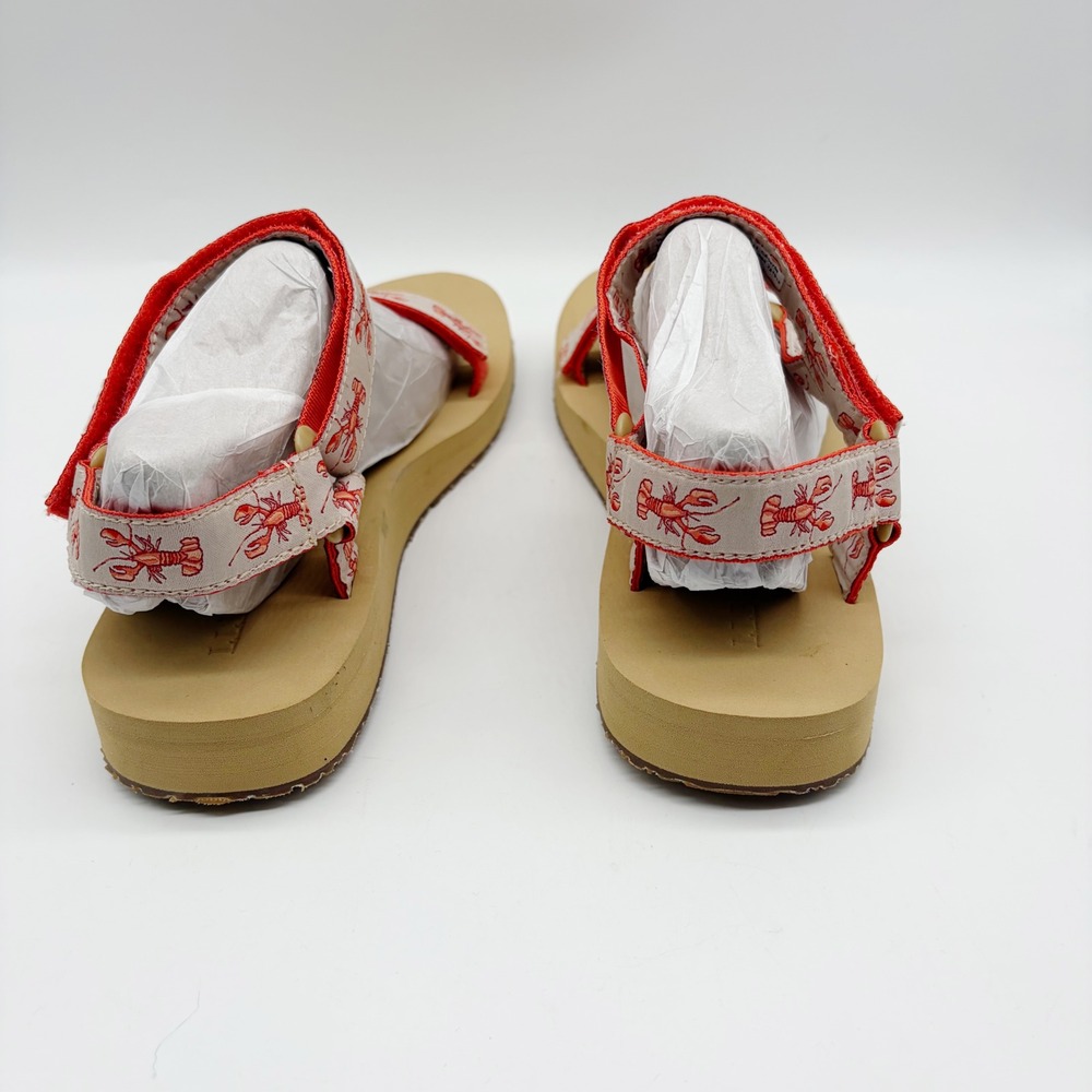 L.L. Bean Sandals Women 10 Tan Lobster Sara Fitz Sport Strappy ID 519121 - Picture 4 of 10